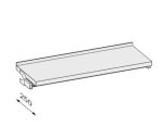 Mensola da 600 mm a parete in melaminico con trave multiuso