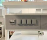 I-Panel grigio 4 prese schuko/bipasso