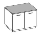 Top per armadio da 900x520 in melaminico bianco o grigio